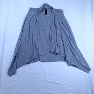 Yogalicious Gray Asymmetrical Knit Poncho